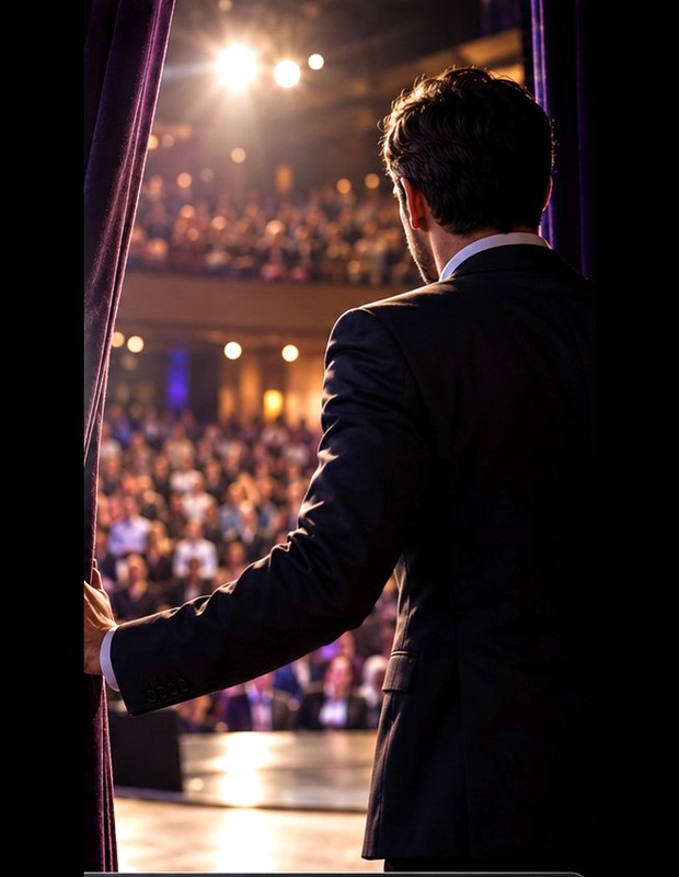 A conference stage